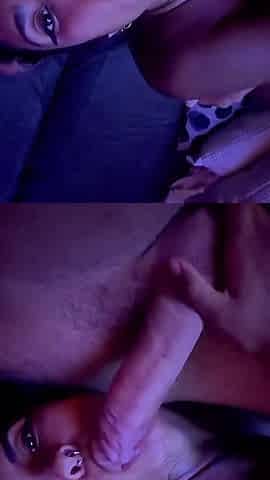 Hot Latina Sucking Big Dick for Hours After Party