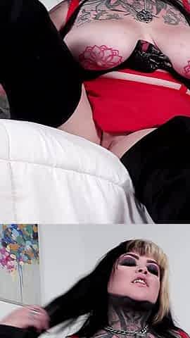 Goth BBW Babe Loves That D
