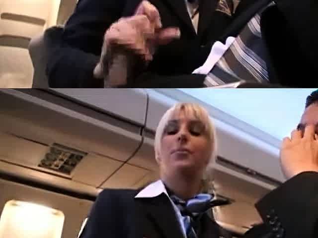Good handjob service from air hostess 1 - 2 On HDMilfCam.com