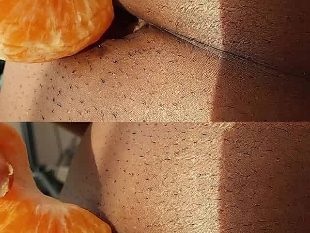 Stomach button tries an Orange - Orange Screw ASMR