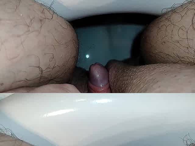 Peeing with a inflexible rod