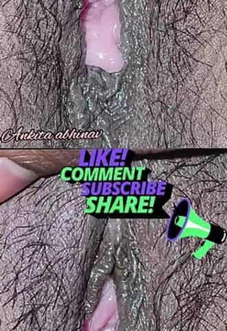 First Time Close up View of Indian Ankita Bhabhi Pussy