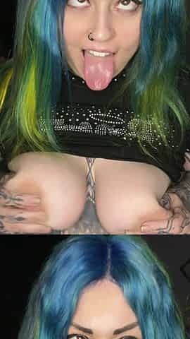 Big Titty Ahegao Goth Princess