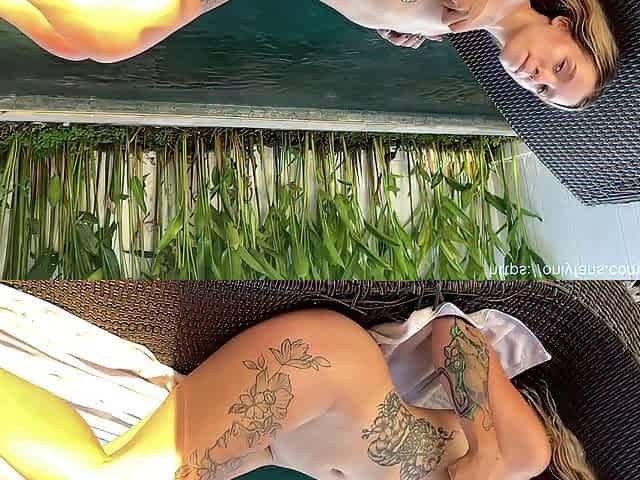 Sexy Oriental Playgirl Teasing Herself