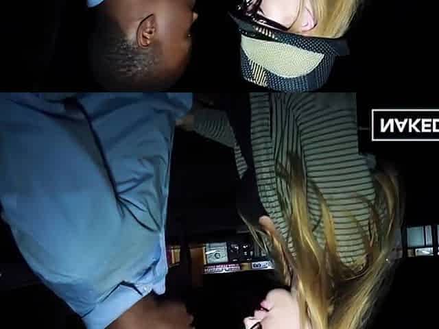 Astonishing golden-haired ideal cock sucker likes BBC