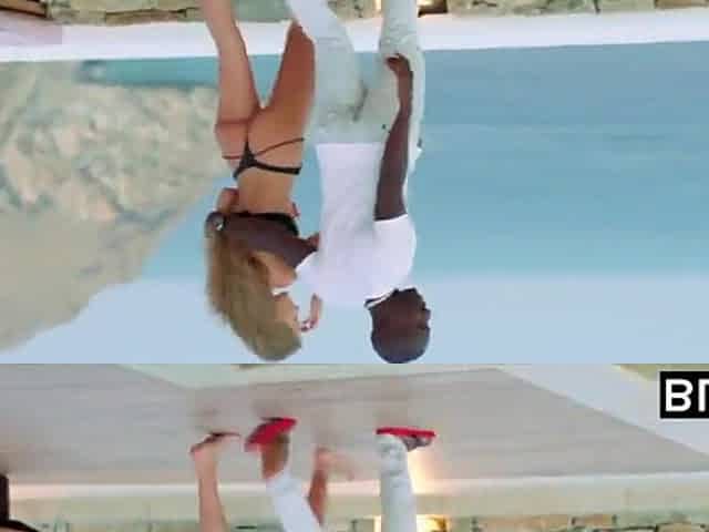 Skinny teen girl crazy interracial sex on the beach