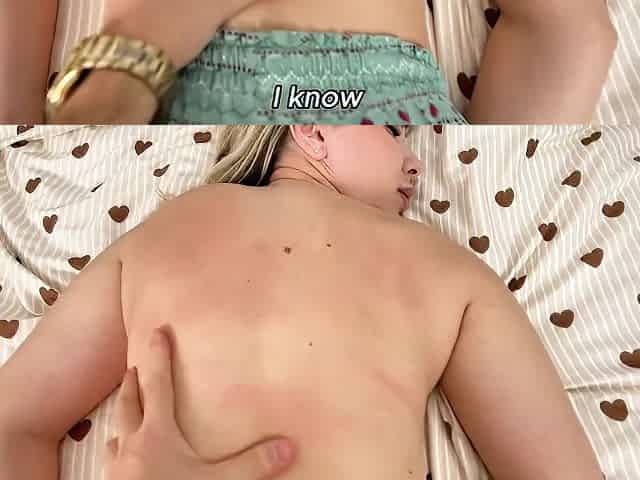 Busty Blonde Stepsister With Big Ass Massaged And Creampied