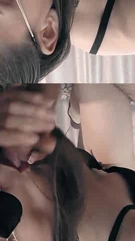 Try Not Cum - Stylish Domi Girl Jerking off and Sucking Big Cock