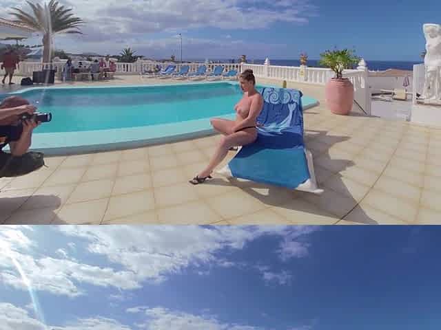 Backstage Lady Lyne in Tenerife at the Pool