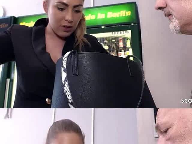 OLD DUDE EGON SEDUCES GERMAN CURVY TEEN MIA BLOW FOR A COARSE SCREW