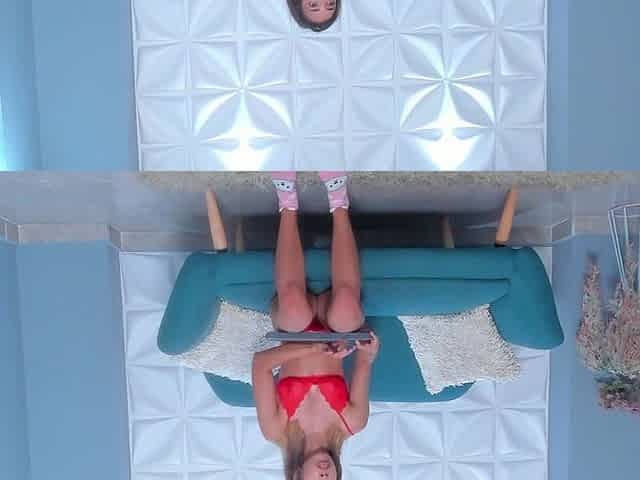 Blonde Latina with Her Delicate Movements