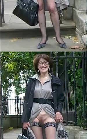 Lewd matures are widening their legs wide open and masturbating, whilst no one is watching 'em