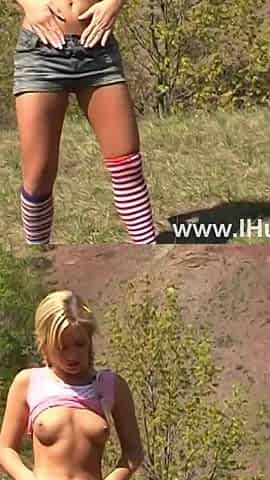 I hunt my cunt - teen blonde with perfect body bates near Prague