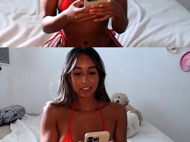 Sexy webcam brunette with big boobs