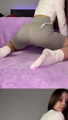 A Petite Girl Teases You With Her Cute Feet and Body. Foot Fetish. Teasing