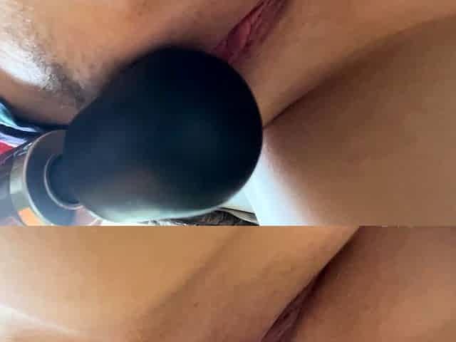 Horny Chloe Morgan having a solo toy dildo masturbation