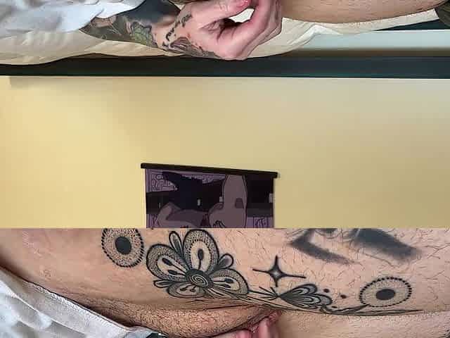 FTM Rubbing Massive Love button, Butch, Obese Twat, Dyke, Androgynous, Transmasc,, TDick