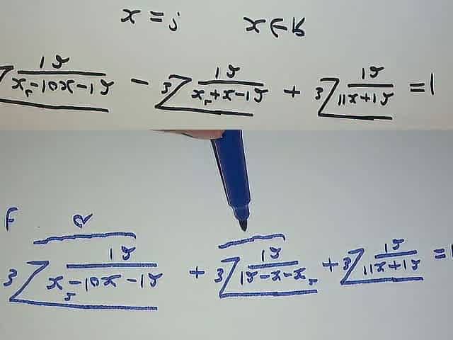 Russian Math Olympiad Question - Advanced Math for competitive Exams x=?