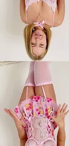Russian Blonde Dancing Seductively and Exciting. Stacy via