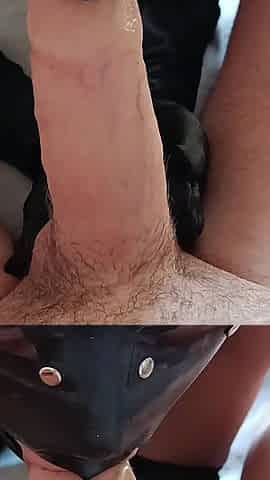 MILF Blowjob with Condom and Cumshot POV