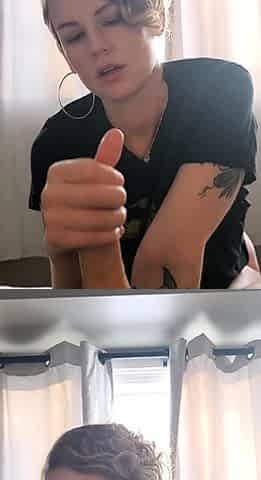 Foot fetish Handjob POV