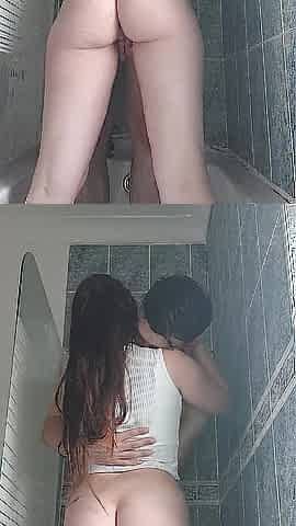 Step Bro screws little step sis in shower