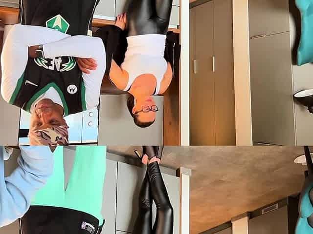 WOW! I finally got to taste a BBC! Chic in leather pants