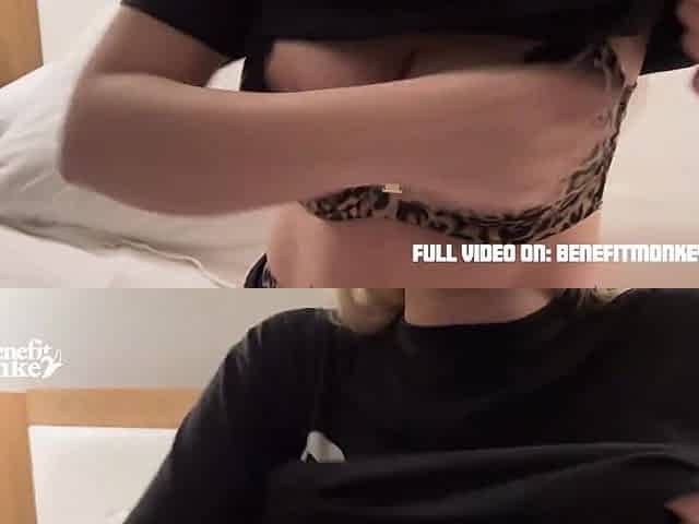 Breasty American golden-haired BLAKE BLOSSOM sucks my weenie and swallows a creamy load with her twat!