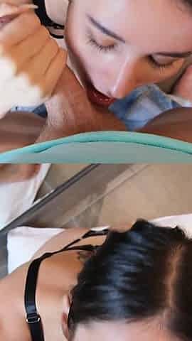 Super Deep and Passionate Blowjob with Nice Cumshot - POV