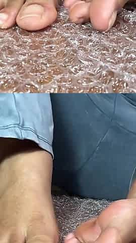 Pink Foxx Pops Bubble Wrap with Feet