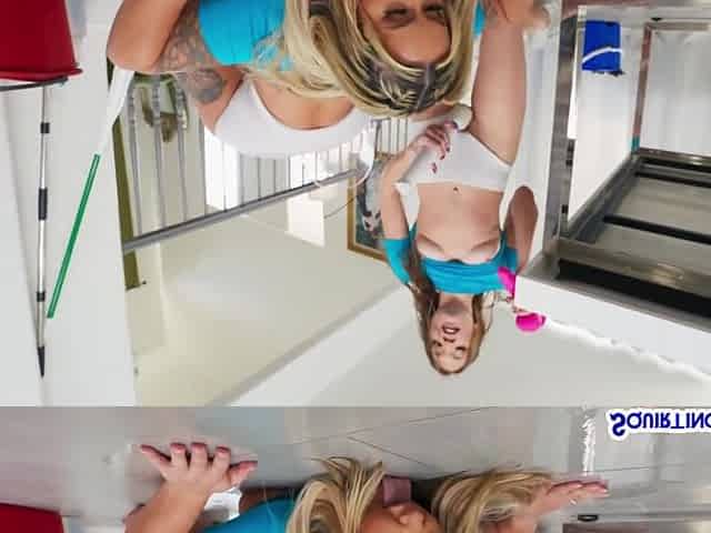 Horny lesbo MILF cuntfingering sexy babe