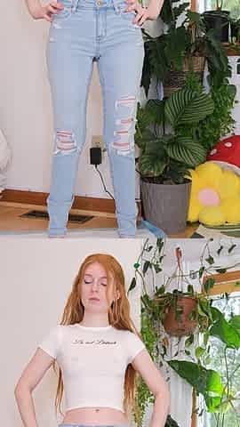 Wet Jeans and Panty