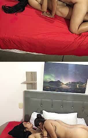 giving a kiss my lover's delightful body and riding his adorable snatch in my room