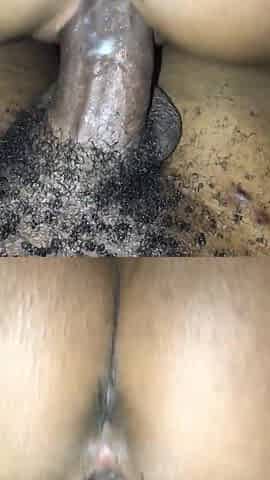 Black cowgirl rides large shlong.