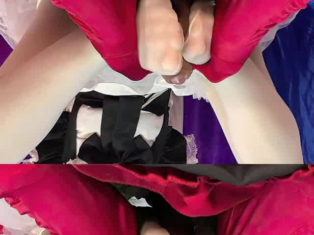 Hardcore maid cosplay delivers large wang joy