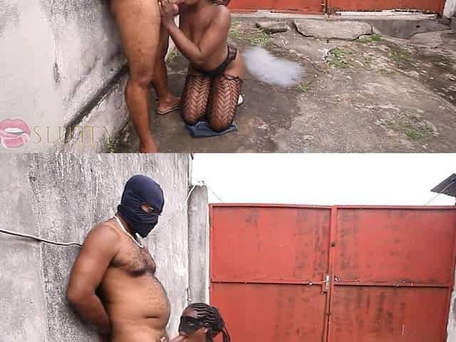 Outdoor fellatio in Africa - Part