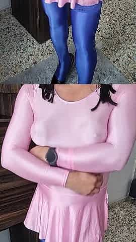 My Fresh Gym Costume, U Like This Cute Gurl with Love button Beneath the Panty