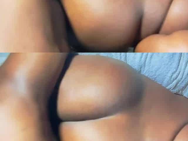 Afro Mamma got the hard ramrod in the back booty