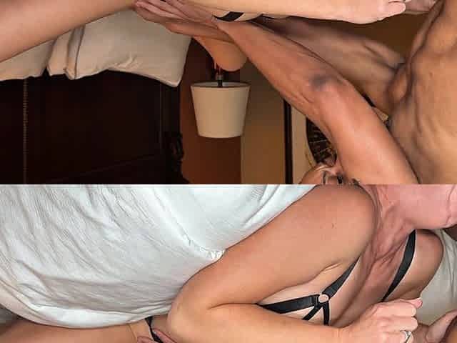 Blonde milf shares passionate intense road trip desire