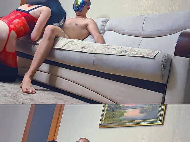 Slim hot beauty tries herself as a porn model