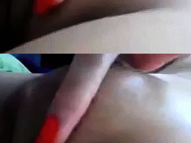 Close-Up View of My Mature Girlfriend's Shaved Pussy