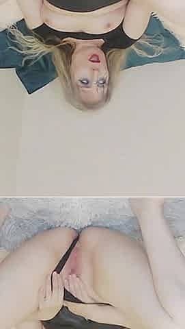 Halloween 2024 MILF Puts Panties in Pussy Takes Them Out and Plays with Pussy