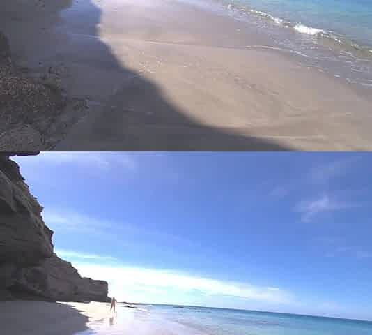 VR Girl Desperately Pissing on the Beach