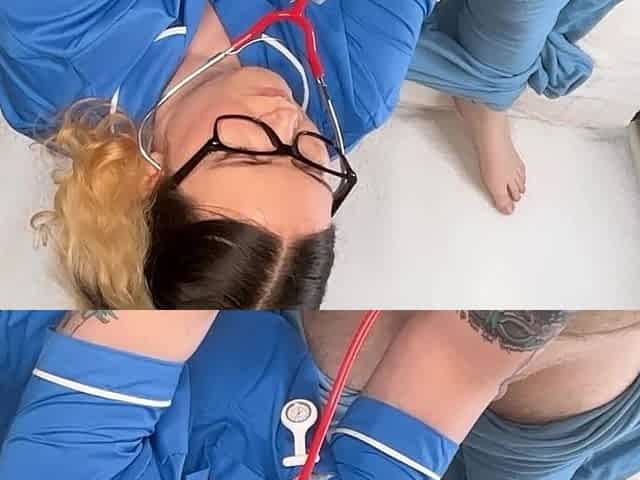 Naughty Nurse Ffw Can't Keep Her Hands off Patients Cock