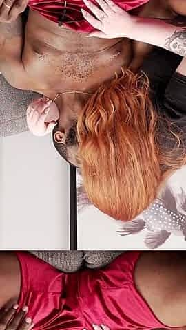 Redhead Aussie BBW Loved Sucking His Nipples & Jerking Him off!!