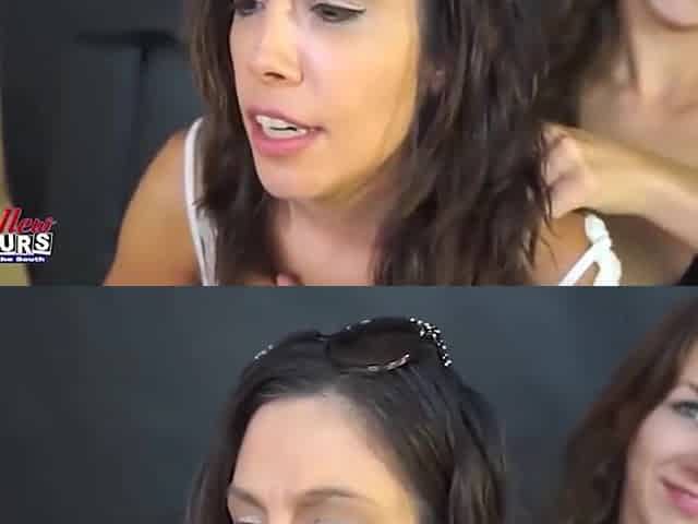 Jamie Litton - Meredith And Voluptuous Brunette Coed Throat Wet Heat!