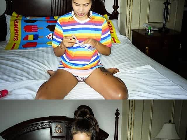 Lollipop licking pussy shaving and doggy