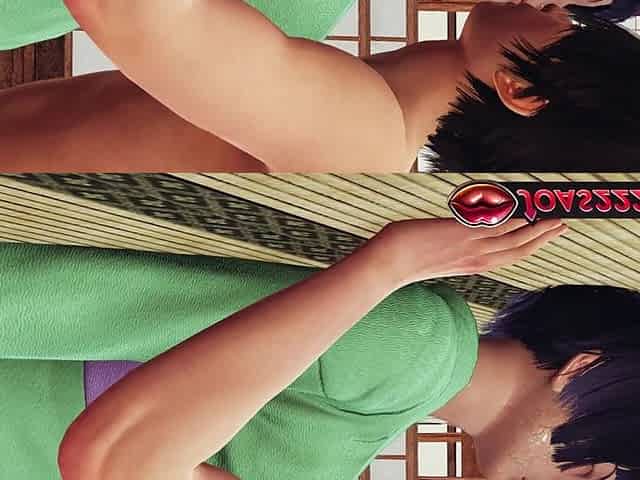 Anime Girl Cherry After Bath 3D Hentai - Indulge in Kissing and Wet Big Tits Massage with Moans, Tight Ass Licking