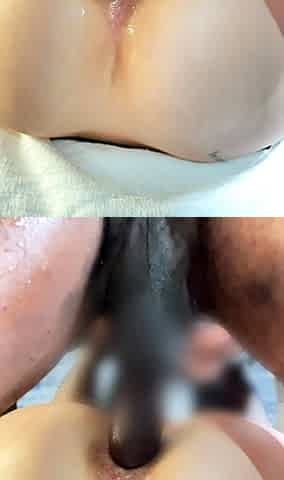 College Amateur Shoving Dick up Ass