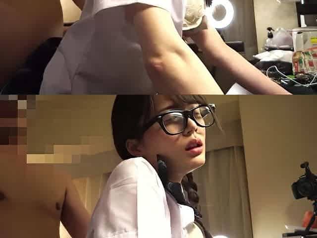 Asian Teen 18+ In Glasses Sucks Limp Dick